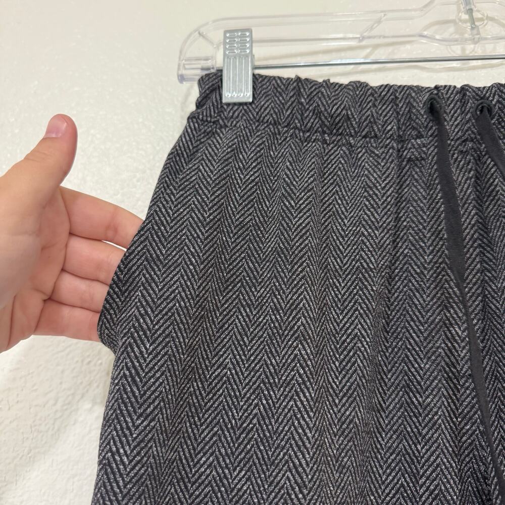 Lululemon Jet Crop Slim Trouser Luon Heathered Herringbone Black Grey Size 4 - Picture 4 of 9